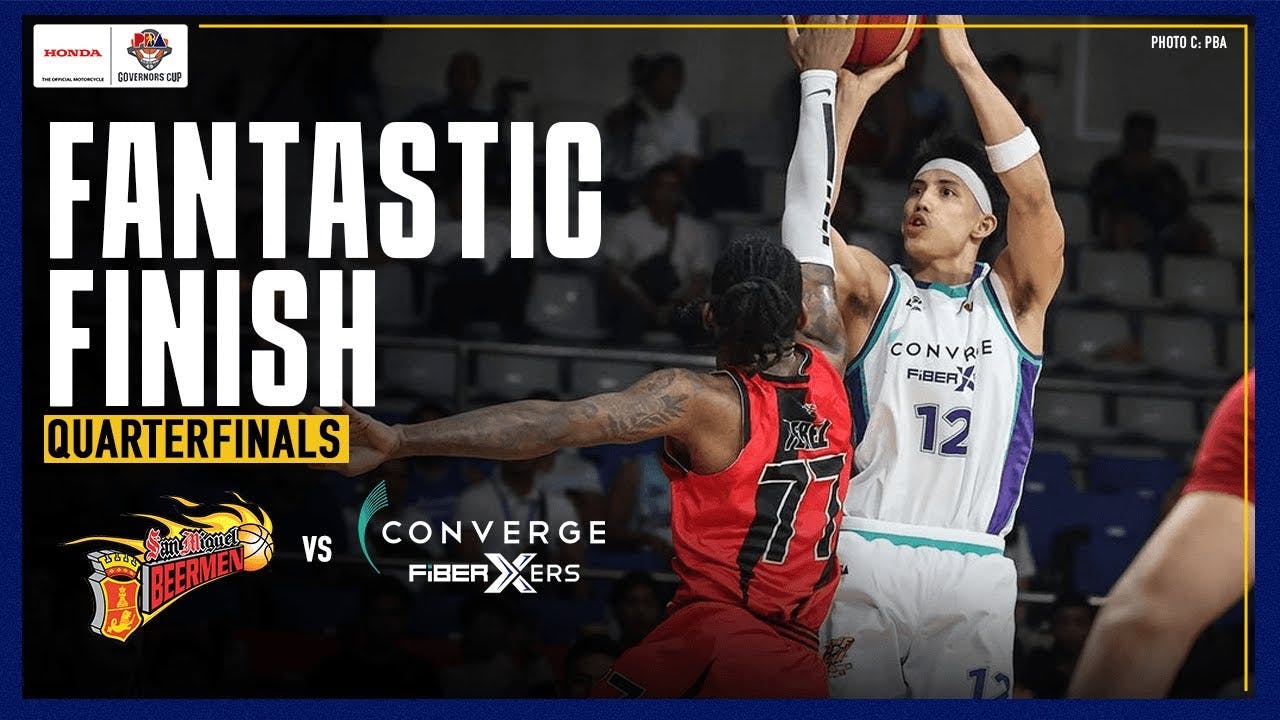 Converge FiberXers dramatic finish vs San Miguel Beermen in Game 3 | PBA Fantastic Finish